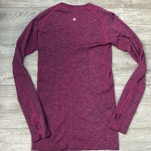 Soft long sleeve lululemon dark pink tank believe size 2